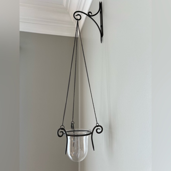 Partylite Brown Metal Hanging Candle Holder PAIR - Picture 3 of 5